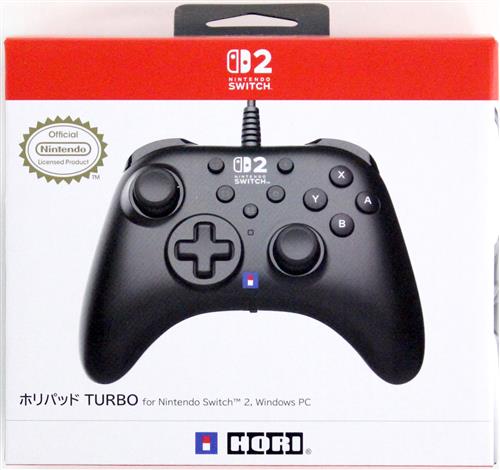 ホリパッド TURBO for Nintendo Switch 2  Windows PC ブラック